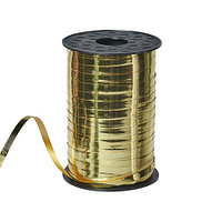 Лента полипропиленовая металлизированная (бобина) 0,5см*250ярд Золотой