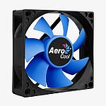 Вентилятор 80х80х25 AeroCool Motion 8, гидродинамический, 3pin, Blue