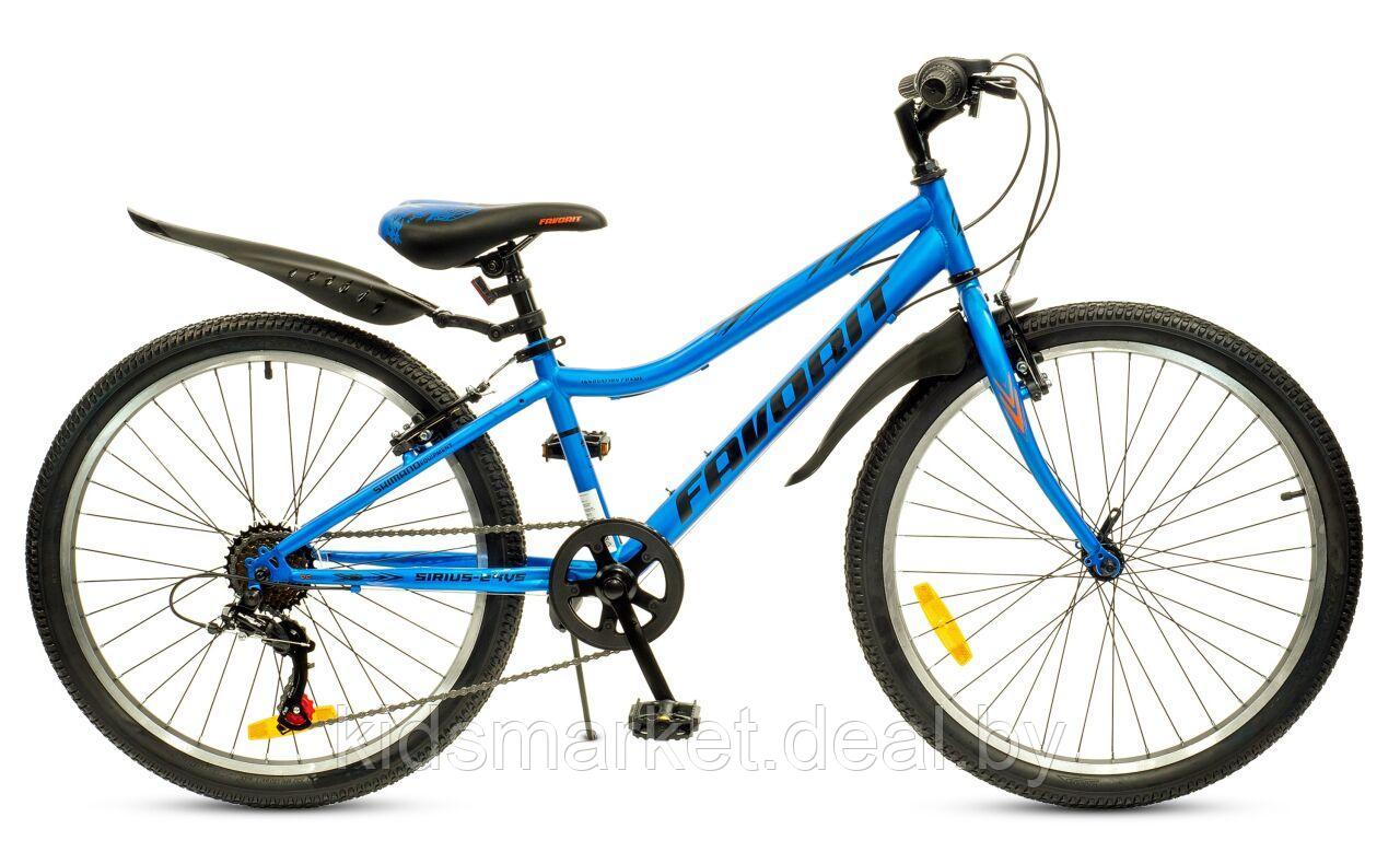 Велосипед Favorit Sirius 24 (12, синий) SIR24V12BL - фото 1 - id-p203788841