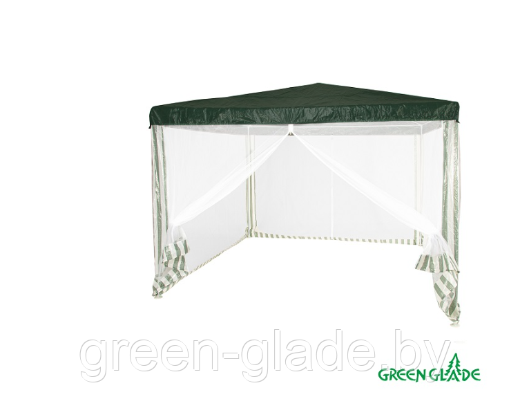 Садовый тент шатер Green Glade 1028 3х3х2,5м полиэтилен