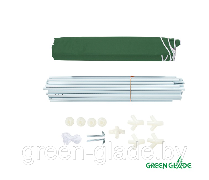 Шатер садовый Green Glade 1036 1036 3х3х2,5м полиэстер - фото 7 - id-p1618152