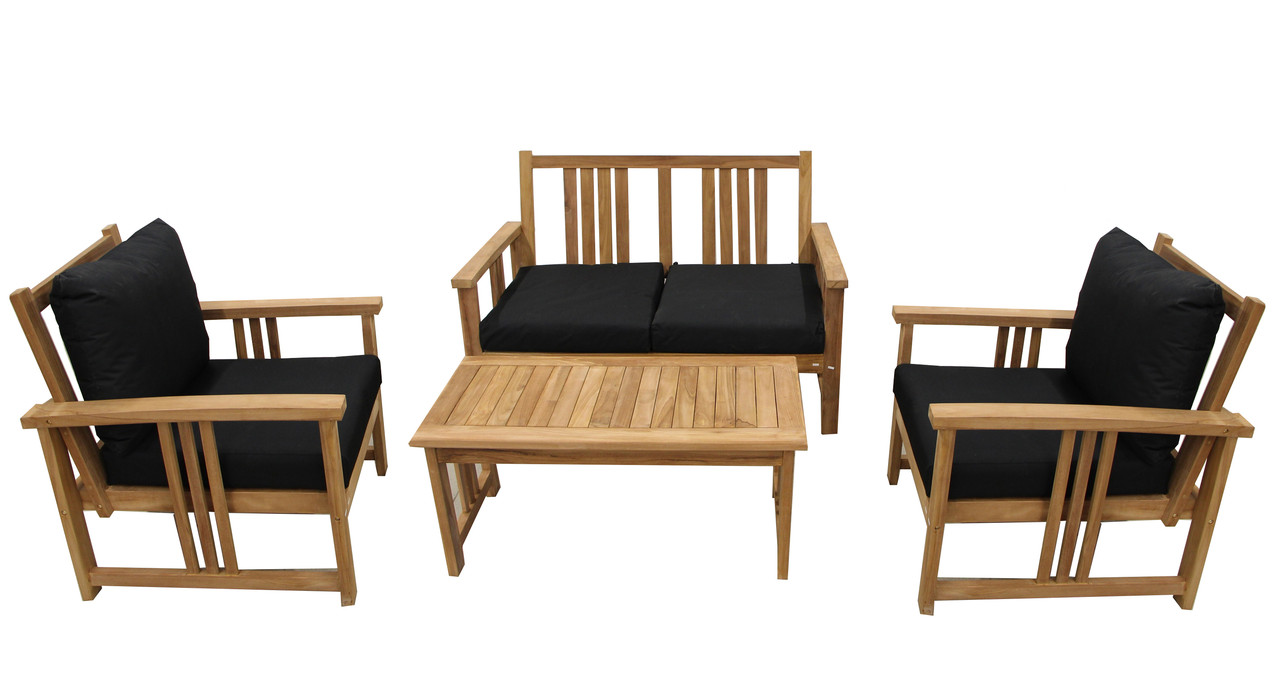 Набор уличной мебели из тика Luna Outdoor SWEDIA