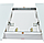 Стол для кухни раскладной Ривьера 110х70 см стекло фотопечать Мрамор №"/опоры массив белые, фото 3