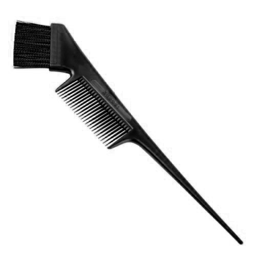 Кисть с расческой для окрашивания волос (черная) KAPOUS