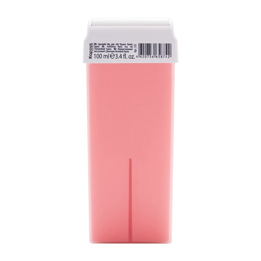 Жирорастворимый воск Розовый Диоксидом Титаниума с широким роликом KAPOUS 100 мл - фото 1 - id-p203794118