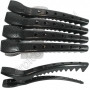 Зажим для волос DEWAL"Крокодил" черный, пластик, 12,5 см 4 шт/уп JB0024