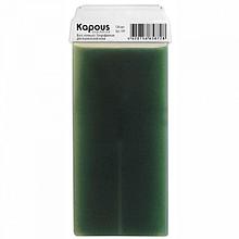 Жирорастворимый воск Зеленый с Хлорофиллом с широким роликом KAPOUS 100 мл