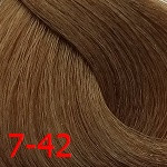 ДТ 7-42 стойкая крем-краска д./волос средний русый бежевый пепельный 60 мл