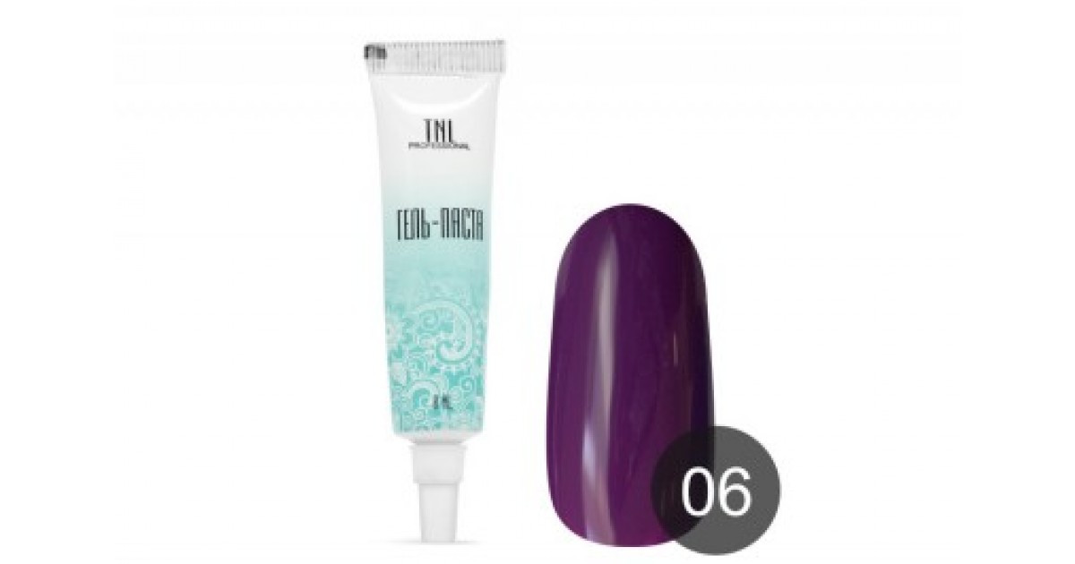 Гель-паста для дизайна ногтей "TNL" №06 (фиолетовая), 6 мл. - фото 1 - id-p203790921