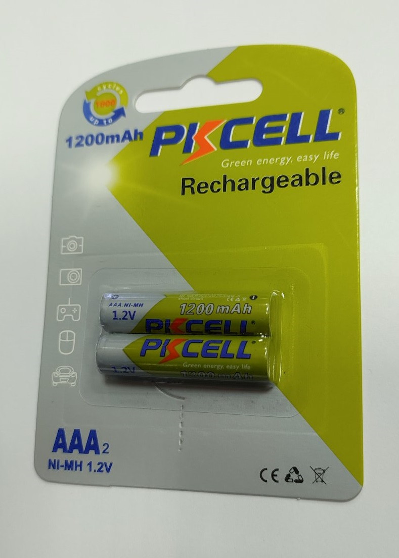 Аккумулятор никель-металлгидридный (Ni-MH) PKCELL AAA 1200 mAh - фото 1 - id-p203795990