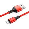 Borofone BX54 Кабель USB-Lightning Ultra bright charging data cable for IP красный - фото 2 - id-p203796093