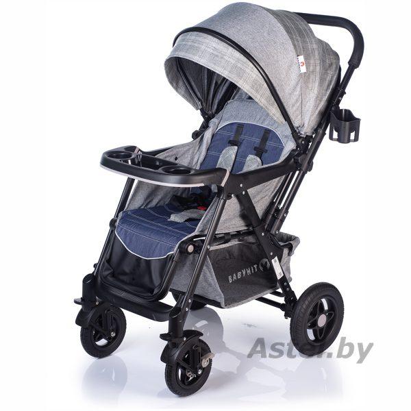 Коляска прогулочная BabyHit SENSE Plus LIGHT GREY (светло-серая) - фото 1 - id-p192341878