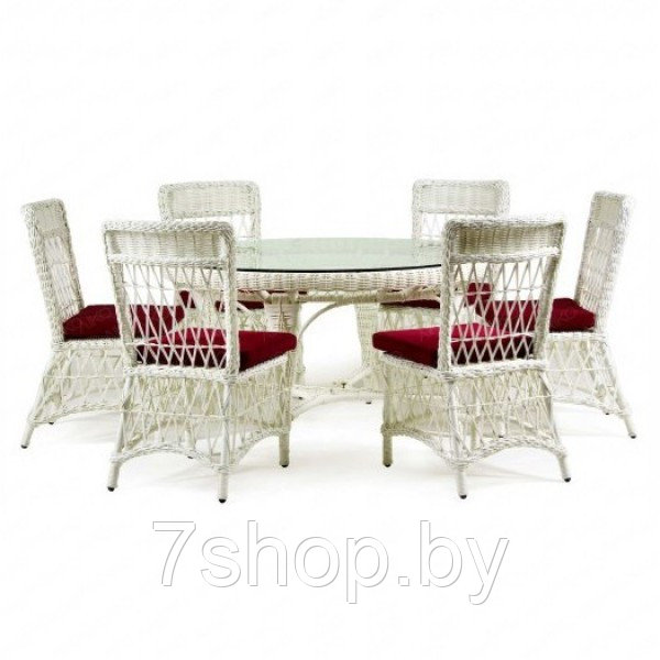 Комплект садовой мебели LEGEND с круглым столом, слоновая кость - фото 3 - id-p178992002