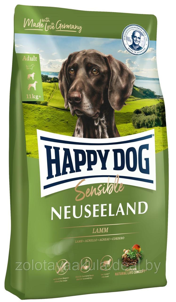 Happy Dog Корм Happy Dog Sensible Neuseeland для всех взрослых собак с ягненком 4 кг. - фото 1 - id-p203796969