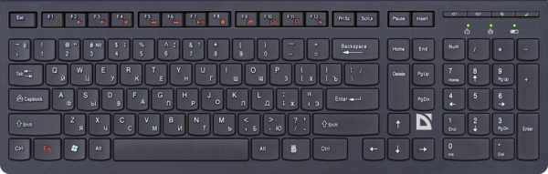 Беспроводная клавиатура DEFENDER UltraMate SM-535 RU,мультимедиа  #45535