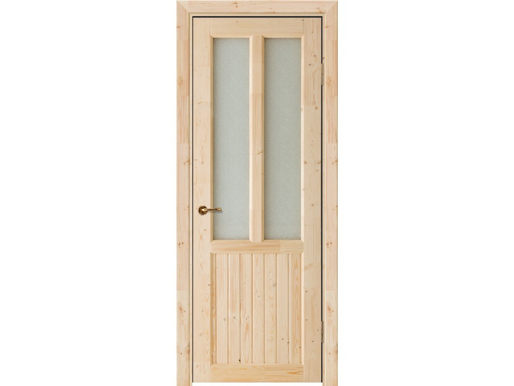 Дверь остеклённая массив сосны Ранчо ПВ1 ДЧ20, РОССИЯ. Ширина, мм: 800