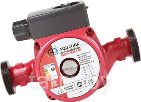 Насос циркуляционный AQUALINK 25/4-180 с гайками в комплекте