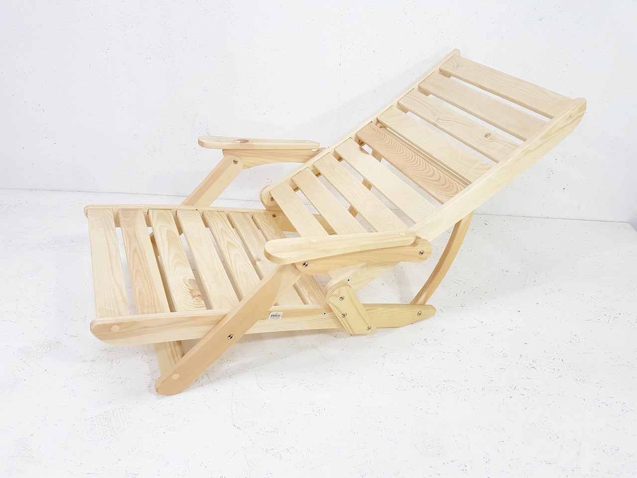 Кресло - Шезлонг деревянный складной Люкс, РОССИЯ