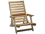 Кресло - Шезлонг деревянный складной Люкс, РОССИЯ, фото 2