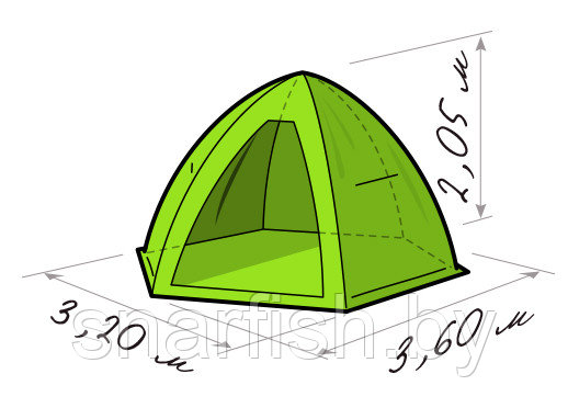 Палатка-зонт ЛОТОС 5 Универсал - фото 2 - id-p27869632