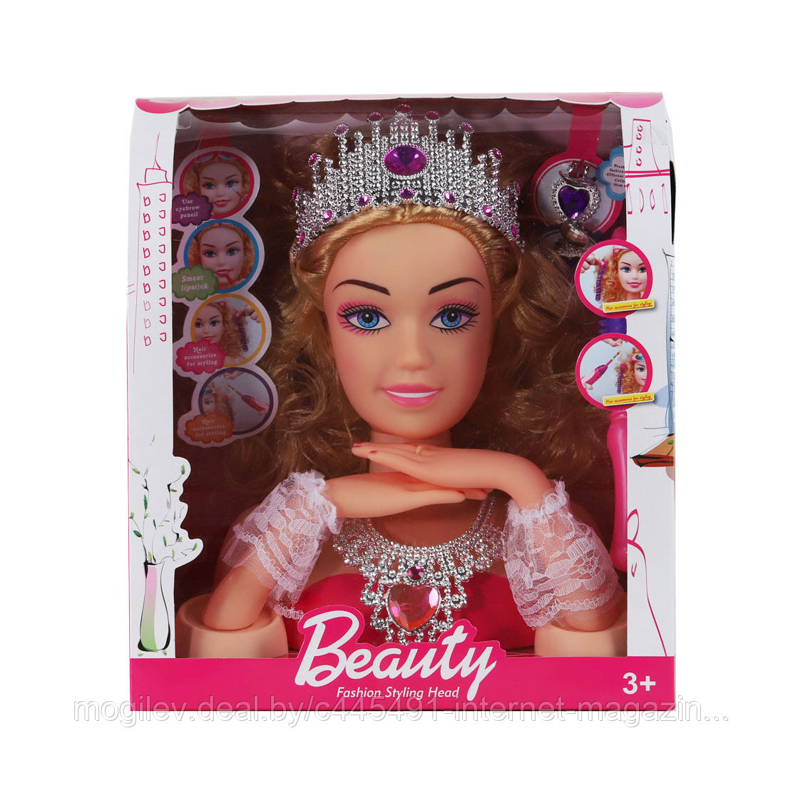 Кукла манекен для причесок, макияжа и маникюра с руками Beauty 008-1