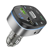 Автомобильный FM трансмиттер bluetooth модулятор HOCO E71 USB QC3.0 18W