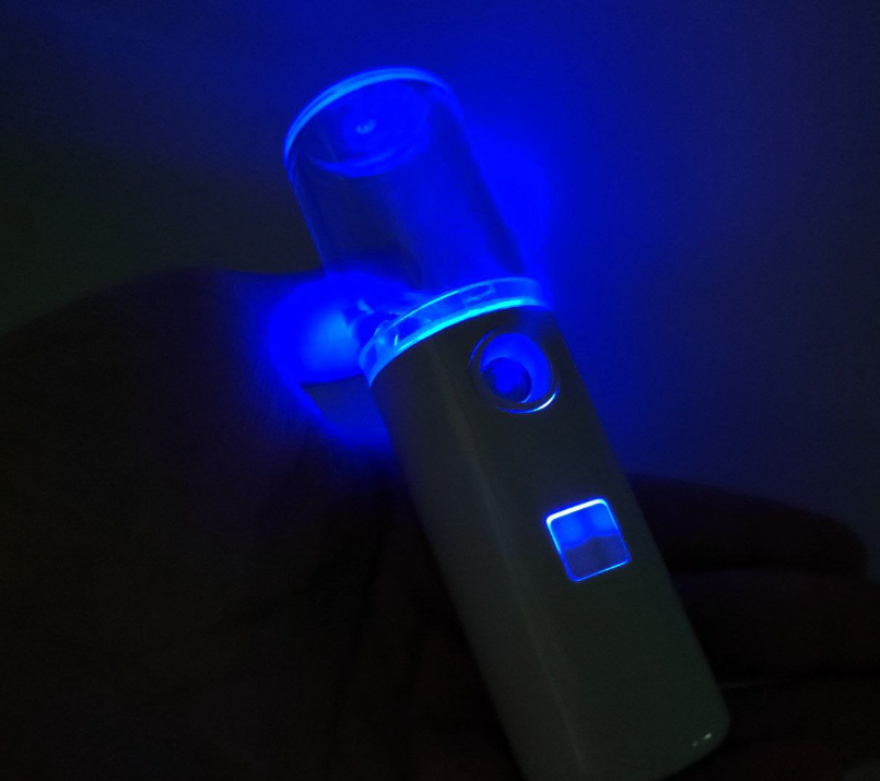 Портативный USB увлажнитель для лица со светодиодной подсветкой Этретта / карманный увлажнитель - фото 7 - id-p203814117