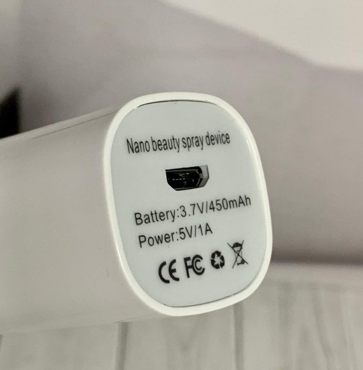 Портативный мини увлажнитель для лица Nano Mist Sprayer / карманный увлажнитель с зеркальцем, USB - фото 6 - id-p203814125