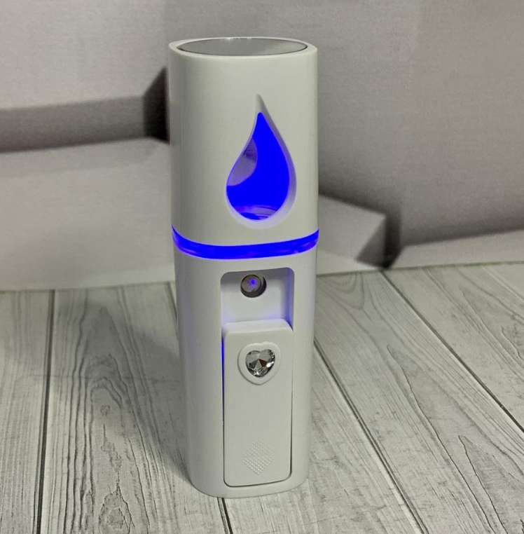 Портативный мини увлажнитель для лица Nano Mist Sprayer / карманный увлажнитель с зеркальцем, USB - фото 4 - id-p203814125