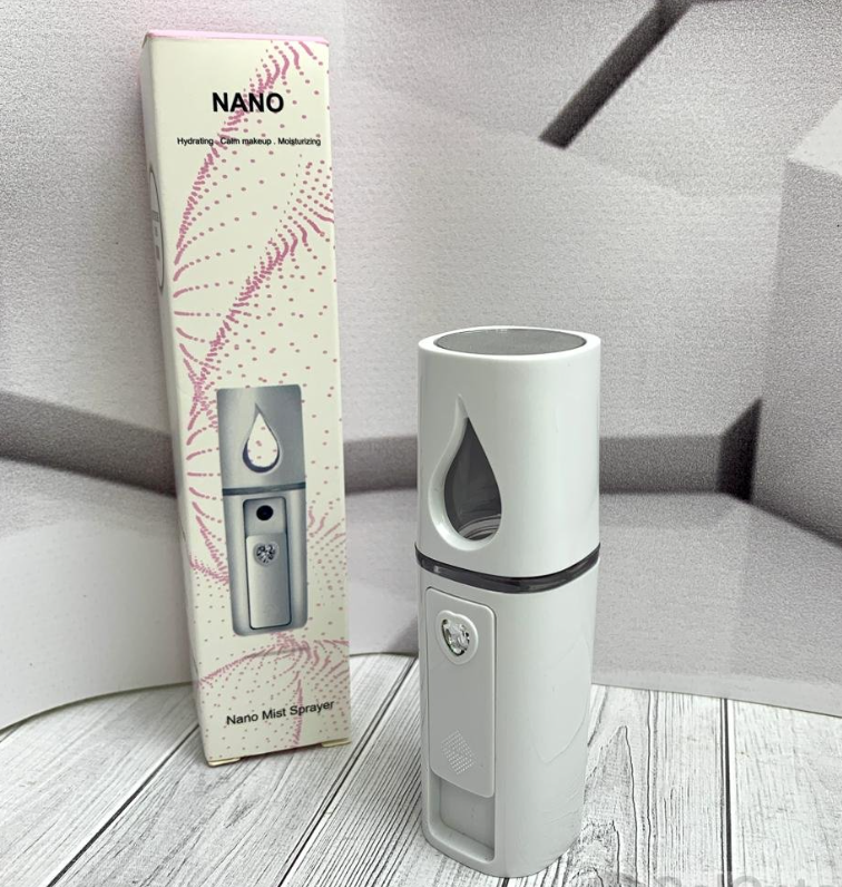 Портативный мини увлажнитель для лица Nano Mist Sprayer / карманный увлажнитель с зеркальцем, USB - фото 8 - id-p203814125