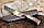 Нож Пчак с ручкой из белого рога Сайгака (средний), фото 2