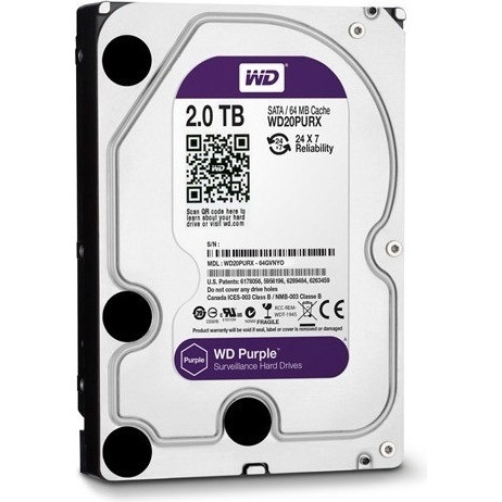 Жесткий диск Western Digital Purple 2TB (WD20PURX) - фото 1 - id-p203814155