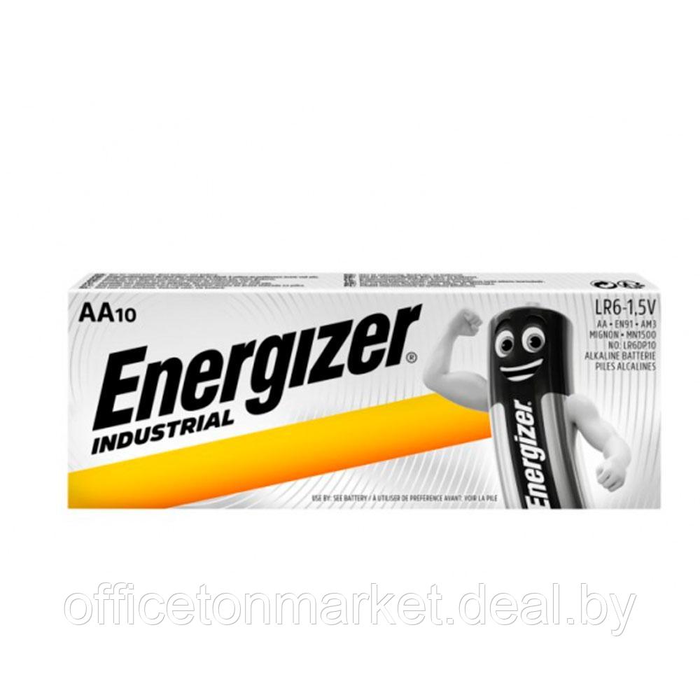 Батарейки алкалиновые Energizer "Industrial AA/LR6", 10шт, щелочные