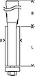 Фреза для выборки EXPERT S8/D12,7/L40 BOSCH 2608629383, фото 2