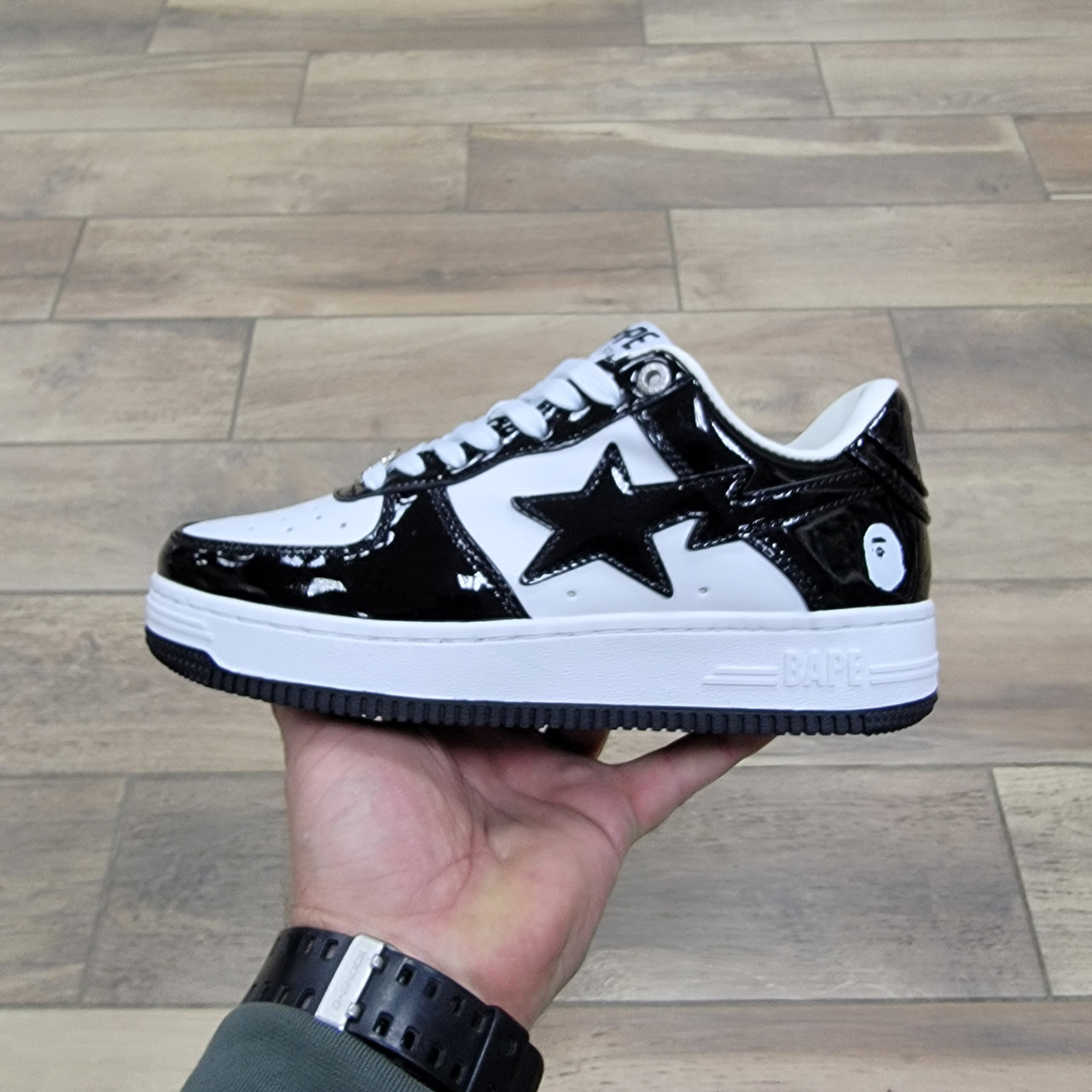 Кроссовки Bape Sta Low L It Black White