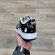 Кроссовки Bape Sta Low L It Black White, фото 4