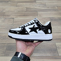 Кроссовки Bape Sta Low L It Black White 37