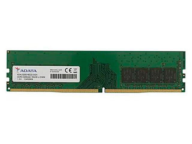 Модуль памяти A-Data DDR4 DIMM 3200MHz PC4-25600 CL22 - 16Gb AD4U320016G22-SGN - фото 1 - id-p203823106