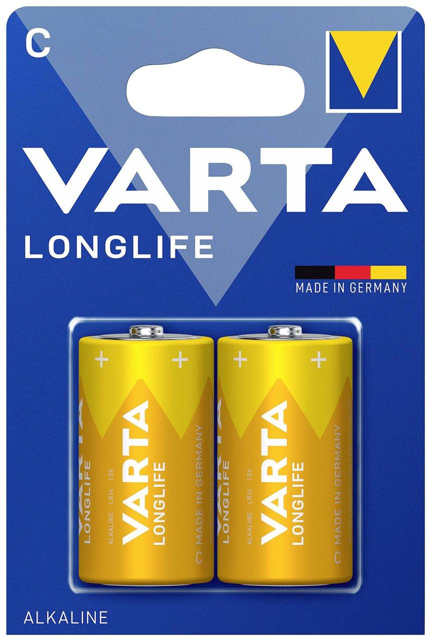 Батарейка - элемент питания VARTA Longlife LR14/C/2BP (бочка маленькая) 556459 - фото 1 - id-p203823164