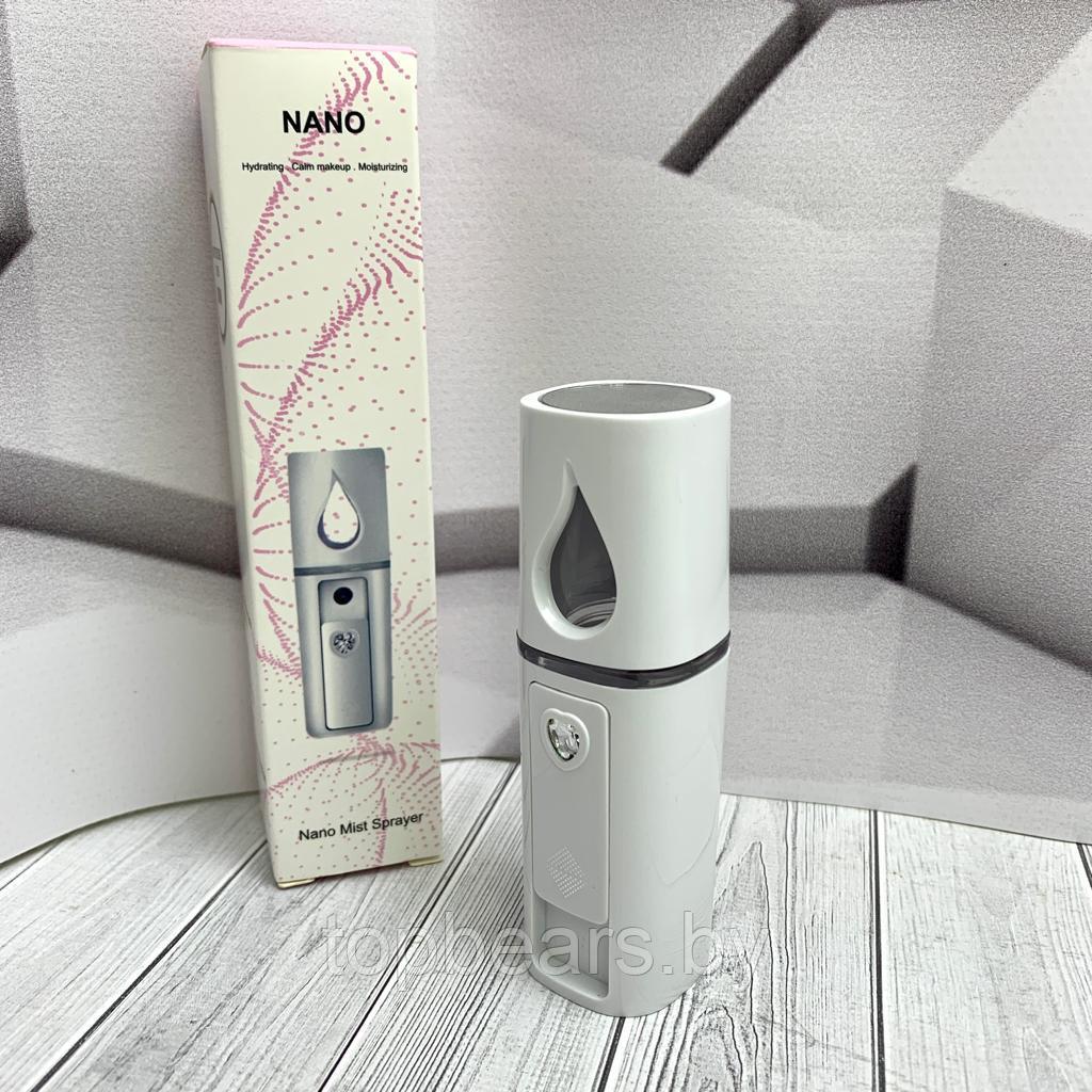 Портативный мини увлажнитель для лица Nano Mist Sprayer / карманный увлажнитель с зеркальцем, USB - фото 9 - id-p203825002