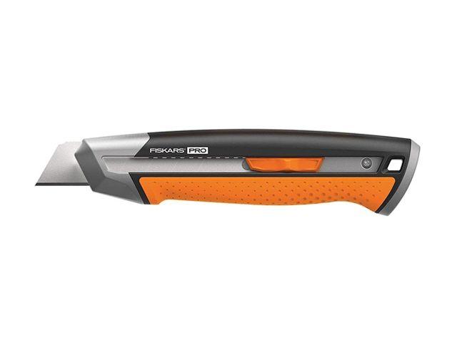 Нож с выдвижным, сменным лезвием 25мм CarbonMax FISKARS