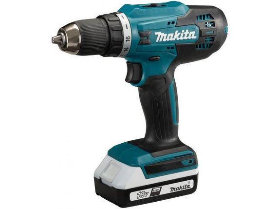 Аккум. дрель-шуруповерт MAKITA DF 488 DWAE в чем. (18.0 В, 2 акк., 2.0 А/ч Li-Ion, 2 скор., 42 Нм, шурупы до, фото 2