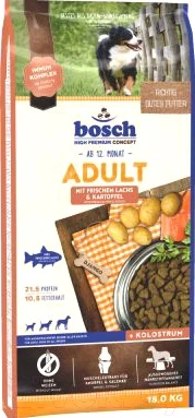 Корм для собак Bosch Petfood Adult Salmon&Potato - фото 1 - id-p203833479