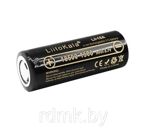 Аккумулятор 18500, LiitoKala, 1500mAh