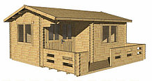 Дачный домик "Глория" 5х5 м  из профилированного бруса, (базовая комплектация)