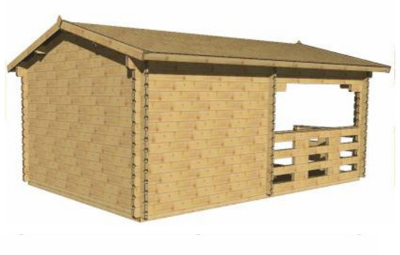Дачный домик "Даниэль" 3,5х5,6 м из профилированного бруса, (базовая комплектация) - фото 3 - id-p203835229