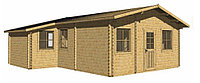 Дачный домик "Диана" 7,6х6,3 м из профилированного бруса, (базовая комплектация)