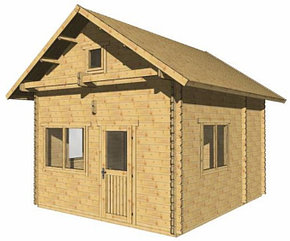 Дачный домик "Орион" 4х5 м  из профилированного бруса 44 мм, (базовая комплектация)