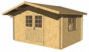 Дачный домик "Регина" 4х3 м  из профилированного бруса 34 мм, (базовая комплектация)