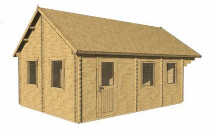 Дачный домик "Силван" 4,5х6 м из профилированного бруса, (базовая комплектация) - фото 3 - id-p203835235